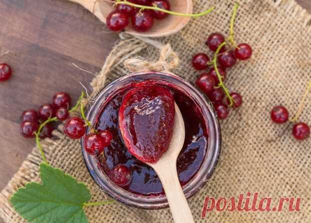 Джем-пятиминутка из красной смородины — Домашняя кулинария