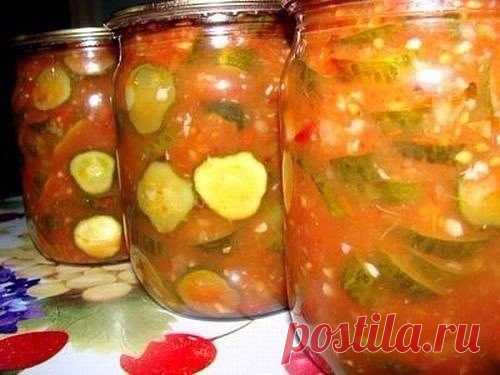 Салат из огурцов и помидоров на зиму, так вкусно что пальчики оближешь