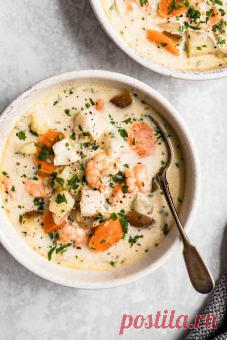 ​Чаудер с морепродуктами