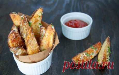 Как приготовить запеченные картофельные дольки. - рецепт, ингридиенты и фотографии
