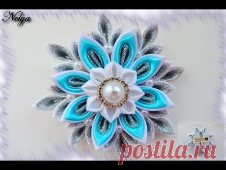 МК Снежинки канзаши