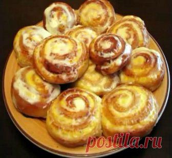 ТВОРОЖНЫЕ ЗАВИТУШКИ в СМЕТАННОЙ ЗАЛИВКЕ 😃👍