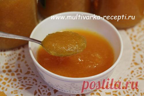 Яблочное повидло с апельсинами в мультиварке