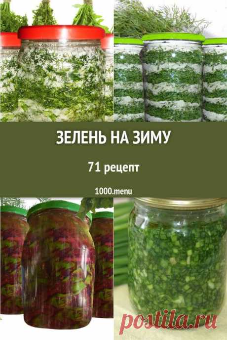 Зелень на зиму - 149 рецептов приготовления пошагово