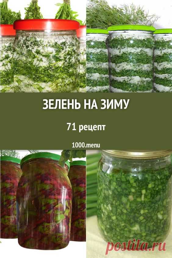 Зелень на зиму - 149 рецептов приготовления пошагово