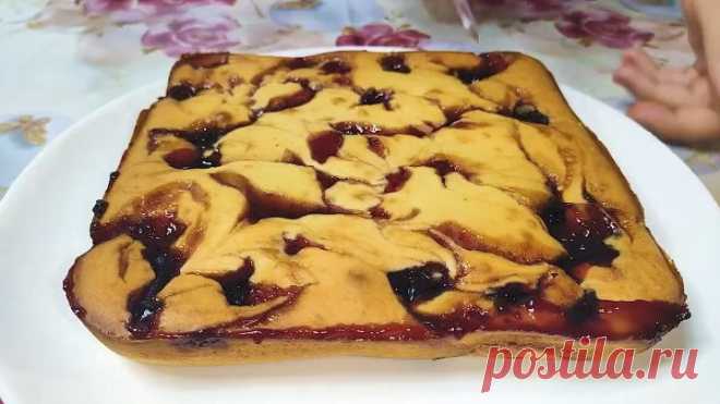 Простейший пирог к чаю за 10 минут! Быстро и ВКУСНО!