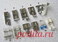 Прижимные лапки для швейной машины (Шитье и крой) — Журнал Вдохновение Рукодельницы