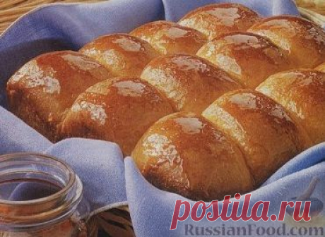 Рецепт: Медовые булочки на RussianFood.com