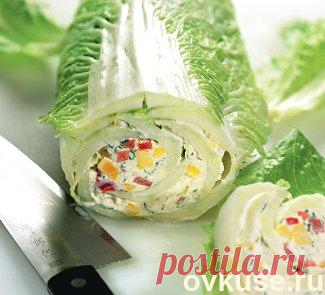 Творожный рулет из китайской капусты - Простые рецепты Овкусе.ру