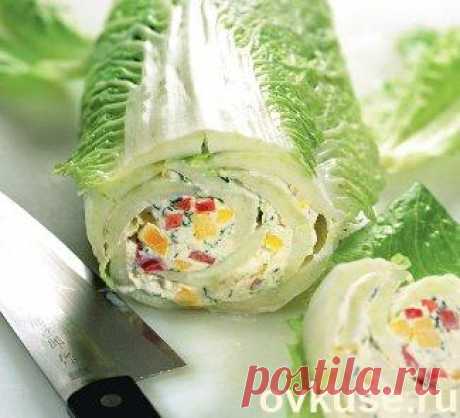 Творожный рулет из китайской капусты - Простые рецепты Овкусе.ру