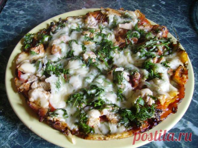 Быстрая пицца на сковороде готовится быстро и просто, а получается очень вкусной и совсем "настоящей"