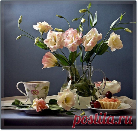 цветы и чай