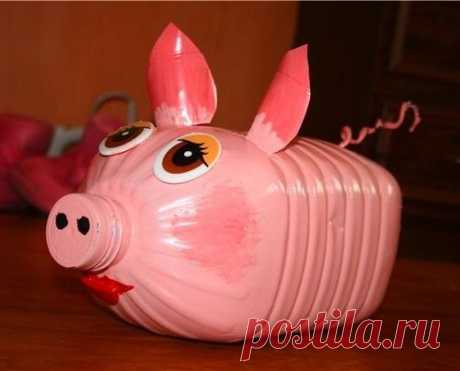 Садовые фигурки из пластиковых бутылок