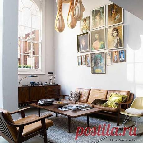 Картины и панно в интерьере.