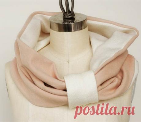 шарф капор. Фото мк