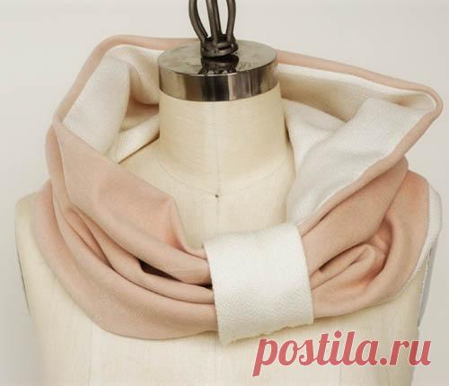 шарф капор. Фото мк