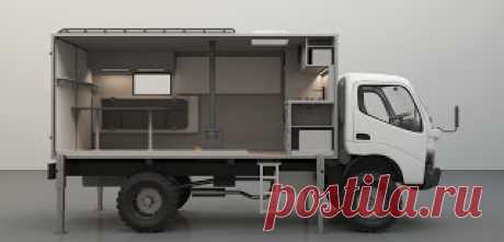 Съемный жилой модуль для грузовика Mitsubishi Fuso Canter 

https://www.youtube.com/watch?v=2JLhgqHoO3U