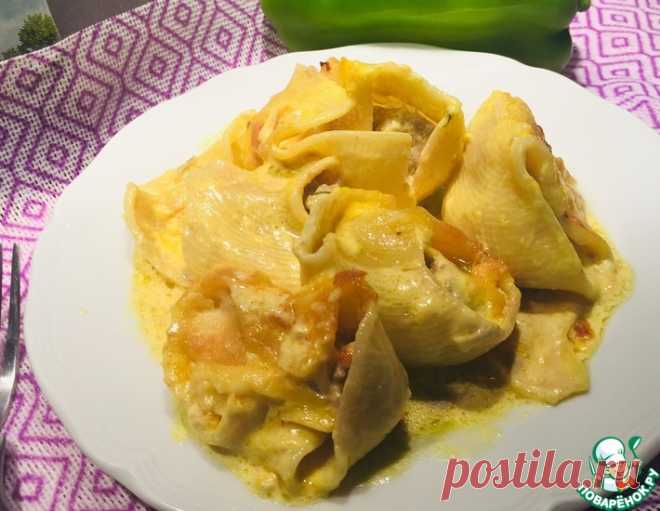 Макароны с фаршем под сливочным соусом – кулинарный рецепт