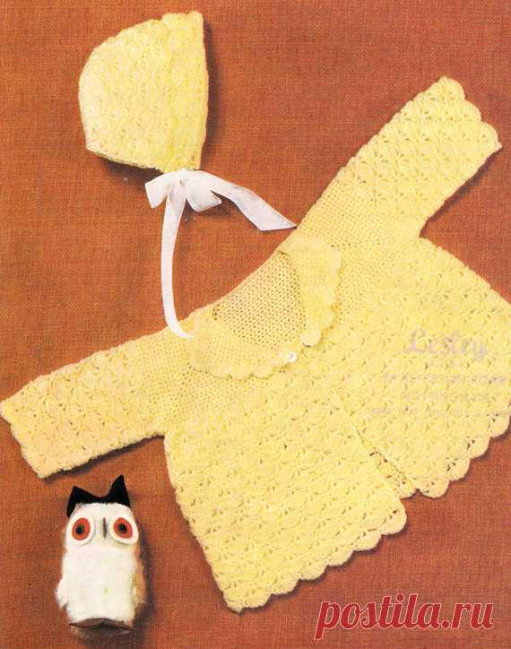 vintage crochet pattern for baby matinee coat and bonnet in 3 ply yarn to fit 16-20 inch chest This is a PDF file containing the crochet pattern for these gorgeous baby items.    The pattern is for 3 ply yarn, from 16 to 20 inch chest.    The file will be available for instant download once payment is received.    Thanks very much for looking.