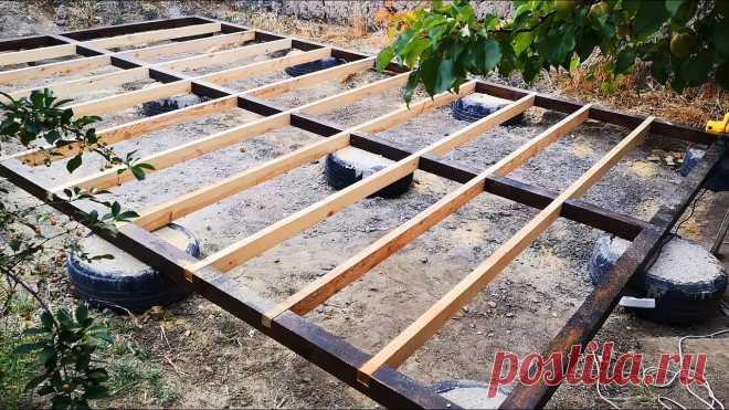Как сделать дешевое и долговечное основание для беседки или террасы На первый взгляд представляется, что с такой трудоемкой и сложной работой, как возведение элементов деревянной беседки или домика, могут справиться только не менее двух опытных плотников. Но имея под рукой необходимые материалы и инструменты, и проявив некоторое терпение, настойчивость и внимание,