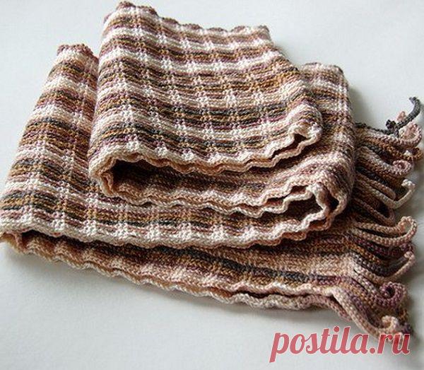 Узор для шарфа крючком