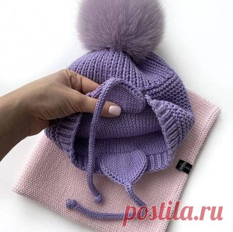 Ушки для шапки
love_handmade_knit

Текст автора:
Очень часто спрашиваете, как я вяжу подклад и такие ушки, рассказываю, всё предельно просто, как всегда
Если в шапке будет подклад, я всегда вяжу её на размер больше
Здесь петли я поднимала от начала основного узора, всего 80 п, ровно столько же, сколько набирала на шапку
Вяжу подклад в 1 нить на спицах номер 4 мм, а шапочку в 2 нити на номере 5 мм
Провязав нужную высоту, я уже вижу наглядно, я приступаю к убавкам, делю петл...