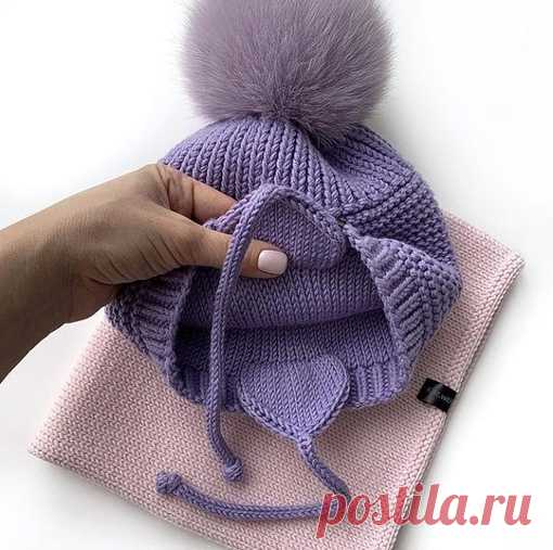Ушки для шапки
love_handmade_knit

Текст автора:
Очень часто спрашиваете, как я вяжу подклад и такие ушки, рассказываю, всё предельно просто, как всегда
Если в шапке будет подклад, я всегда вяжу её на размер больше
Здесь петли я поднимала от начала основного узора, всего 80 п, ровно столько же, сколько набирала на шапку
Вяжу подклад в 1 нить на спицах номер 4 мм, а шапочку в 2 нити на номере 5 мм
Провязав нужную высоту, я уже вижу наглядно, я приступаю к убавкам, делю петл...
