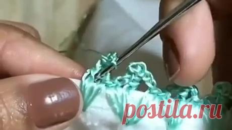 Обвязка края изделия