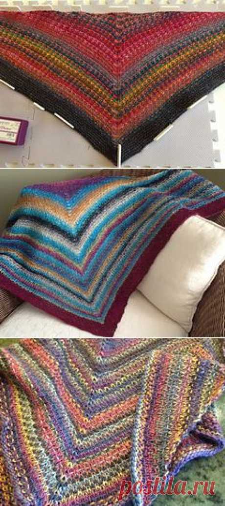 Ravelry: Noro Woven Stitch Shawl pattern by Z apasi