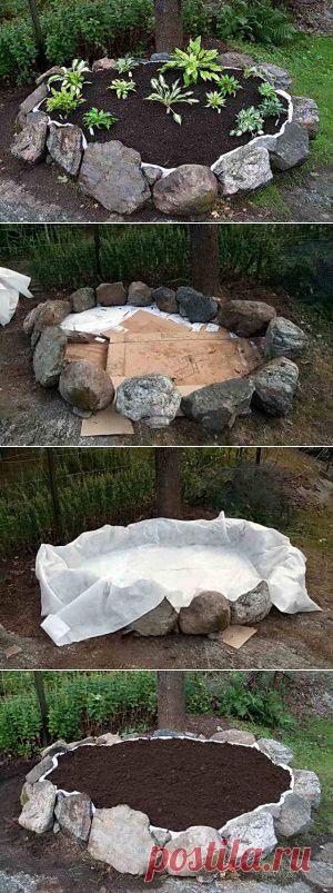 Как сделать простую и красивую клумбу своими руками <3 Deniz <3 | Landscaping n Yard Ideas