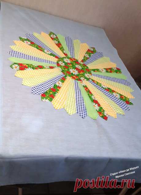 Лоскутное шитьё. Техника "Дрезденская тарелка" | Лисичкина мастерская/Handmade | Яндекс Дзен