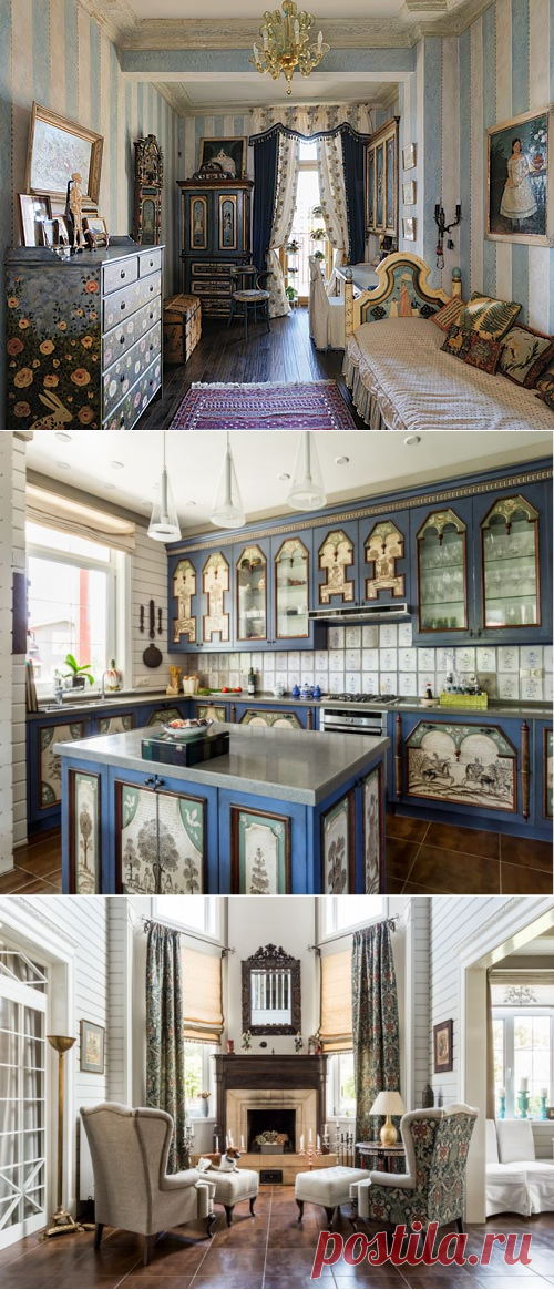 Дом Анастасии Немоляевой в стиле русской дворянской усадьбы