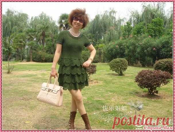 Платье с оригинальными оборками. - Вязание - Страна Мам