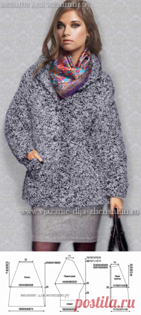 Модные модели вязаных пальто осень-зима 2015-2016