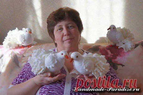 Как связать голубя крючком - Handmade-Paradise
