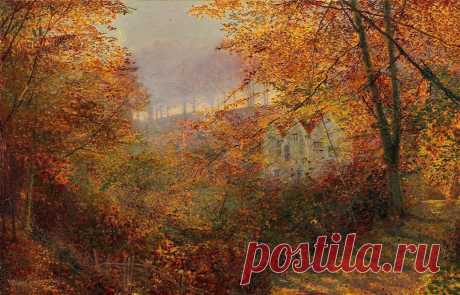 Художник Джон Эткинсон Гримшоу (John Atkinson Grimshaw, 1836-1893)

&quot;Дом на поляне&quot; (A House in a Clearing), 1870г.