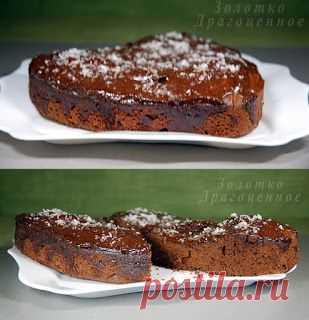 Золотые брызги: Шоколадный кухэ.