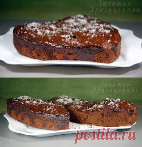 Золотые брызги: Шоколадный кухэ.
