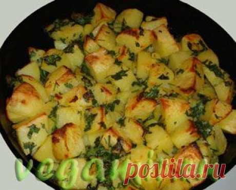 Картофель с чесноком | Вегетарианские рецепты