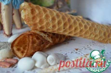 Вафельные трубочки - кулинарный рецепт