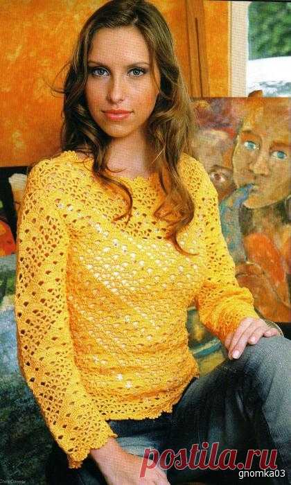 Irish crochet &: CROCHET PULLOVER.