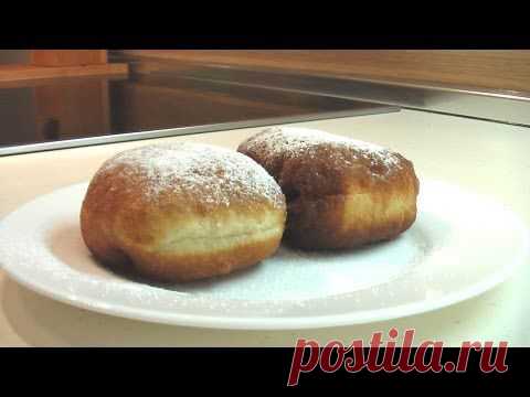 Пончики с повидлом видео рецепт ( Donuts with jam) English subtitles | Домашняя выпечка