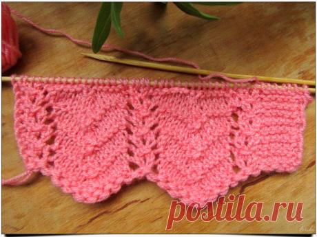 Узор "Нарядный Зиг-заг" со схемами и описанием на русском языке