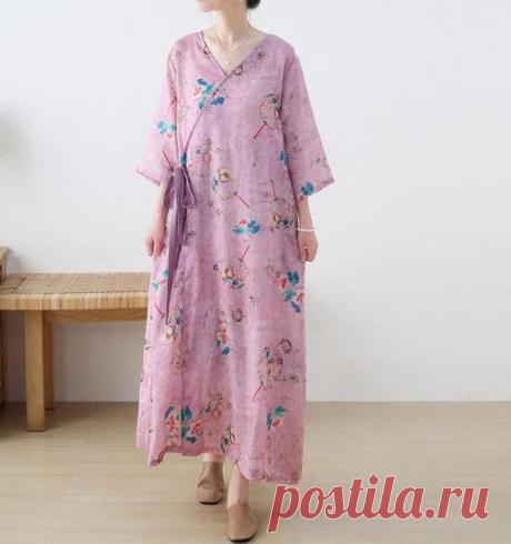 Women's linen long dresses Pink Summer dress Prom dress | Etsy 【Fabric】 Linen 【Color】  Blue 【Size】 Shoulder 40cm / 16 Sleeve 35cm / 14 Bust 108cm / 42 Length 119cm / 46   Washing & Care instructions: -Hand wash or gently machine washable do not tumble dry -Gentle wash cycle (40°C) -If you feel like ironing (although should not be necessary) , do it with steam