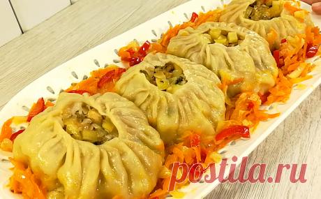 Открытые манты без пароварки. Делаются в обычной кастрюле