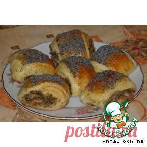 Слоеные рулетики с рыбой - кулинарный рецепт