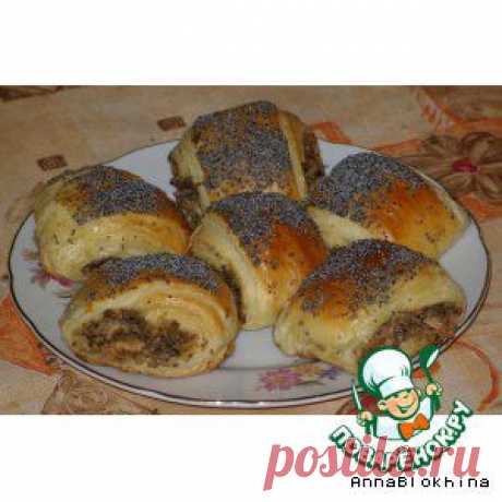 Слоеные рулетики с рыбой - кулинарный рецепт