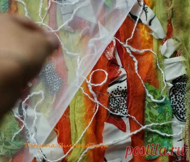 Делаем арт ткань для своих работ - Ярмарка Мастеров - ручная работа, handmade