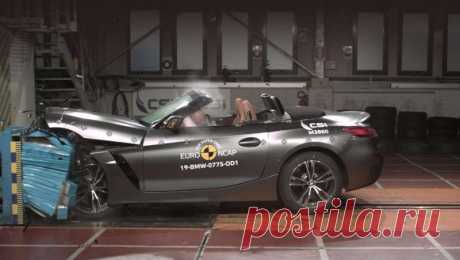 Тесты Euro NCAP снова выявили различия пятизвёздочных моделей В данном блоке тестов особенно отличился BMW Z4. Он единственный из семи машин получил 97% за защиту взрослых. Да и вообще в краш-тестах такой уровень —
