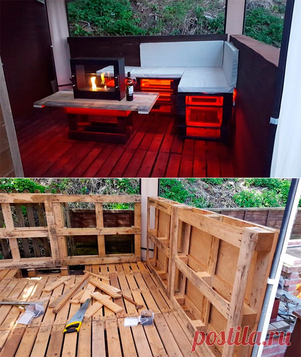 Беседка из поддонов своими руками: пошаговые фото